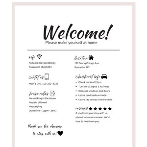 &quot;Airbnb-Willkommensschild: &quot;&quot;Ferienhaus-Gäste&quot;&quot;-Schild (Digitaler Download)&quot;