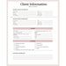 CLIENT INFORMATION Sheet | Real Estate Client Form | Real Estate Agent ...