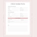 Construction Client Intake Form: Editable Contractor Template (PDF and ...
