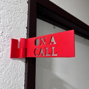 On A Call wall hanger sign