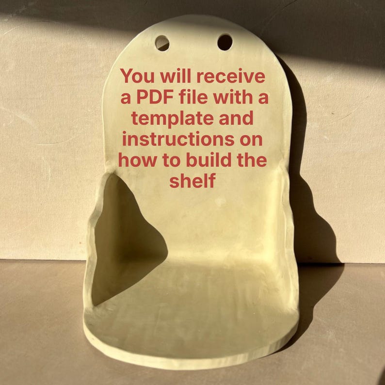 Ceramic Shelf Template: DIY Pottery Ideas (PDF Download) image 2