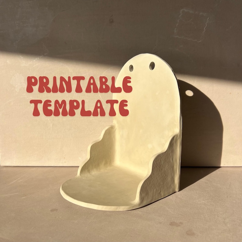 Ceramic Shelf Template: DIY Pottery Ideas (PDF Download) image 1