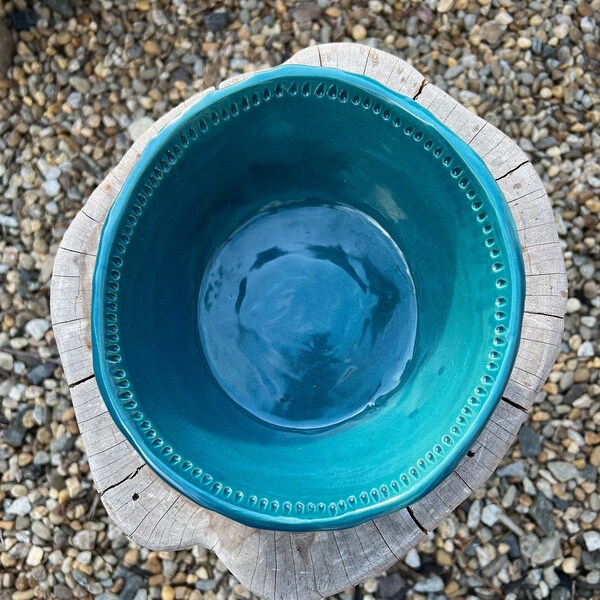 Teal Bowl Etsy