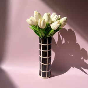Black Ceramic Vase