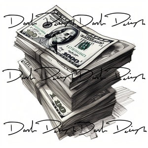 MONEY PNG, STACK of Money, 100 Dollar Bill Png, Money Clipart, Trending Png, Digital Download Pintable Money Background Cash Clipart Png