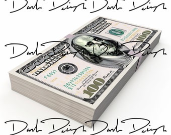 MONEY PNG, STACK of Money, 100 Dollar Bill Png, Money Clipart, Trending Png, Digital Download Pintable Money Background Cash Clipart Png