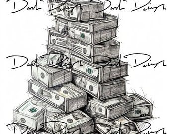 MONEY PNG, STACK of Money, 100 Dollar Bill Png, Money Clipart, Trending Png, Digital Download Pintable Money Background Cash Clipart Png