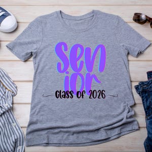 Senior Class of 2026 PNG | Trendy Senior Sublimation Design | Graduation Shirt PNG | Digital Download Senior 2026 | Senior Year Clipart