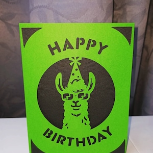 Party Llama Birthday Card