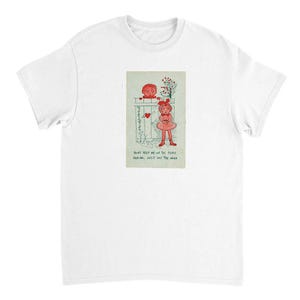 My Valentine - Sag das Wort - Schweres Unisex T-Shirt mit Rundhalsausschnitt