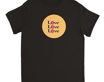 Love Love Love - Heavyweight cotton t-shirt