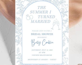 The Summer I Turned Pretty Bridal Shower Invitation: TSITP Theme (Digital Download)
