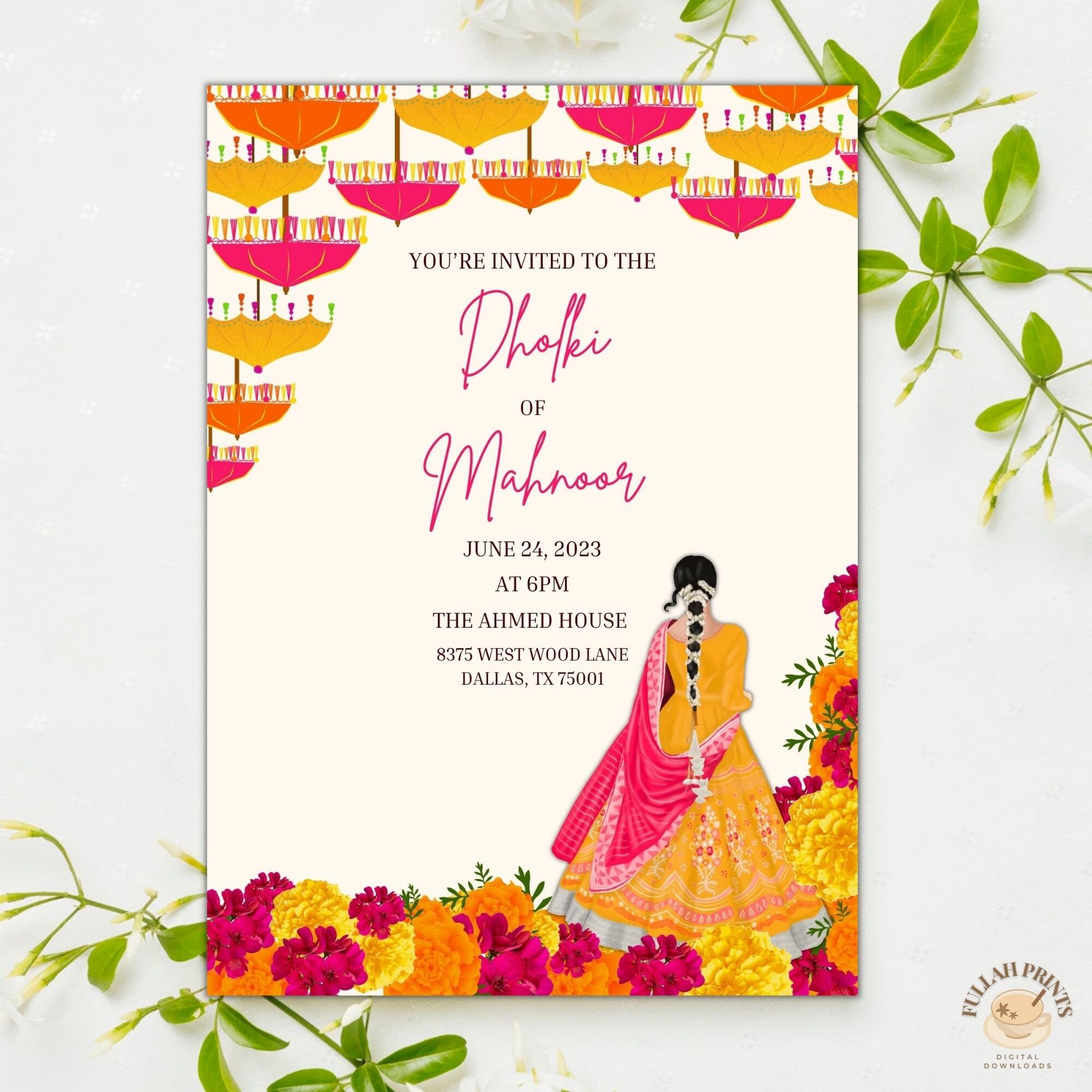Dholki Invitation Template Mayoun Invite Dholki Invitation With Hand Dholki Invitation Template Mayoun Invite Dholki Invitation With Hand