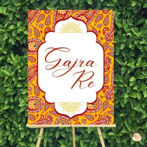 Insegna Gajra Re, Decorazione da tavolo Mehndi, Decorazione da tavola Dholki, Insegna Gajre Bar, Insegna da tavolo per gioielli indiani, Insegna da tavolo Gajra Station, Kajra Re