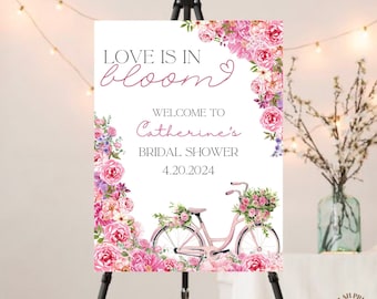 Love is in Bloom bord vrijgezellenfeest: bloementuinthema (afdrukbaar bestand)