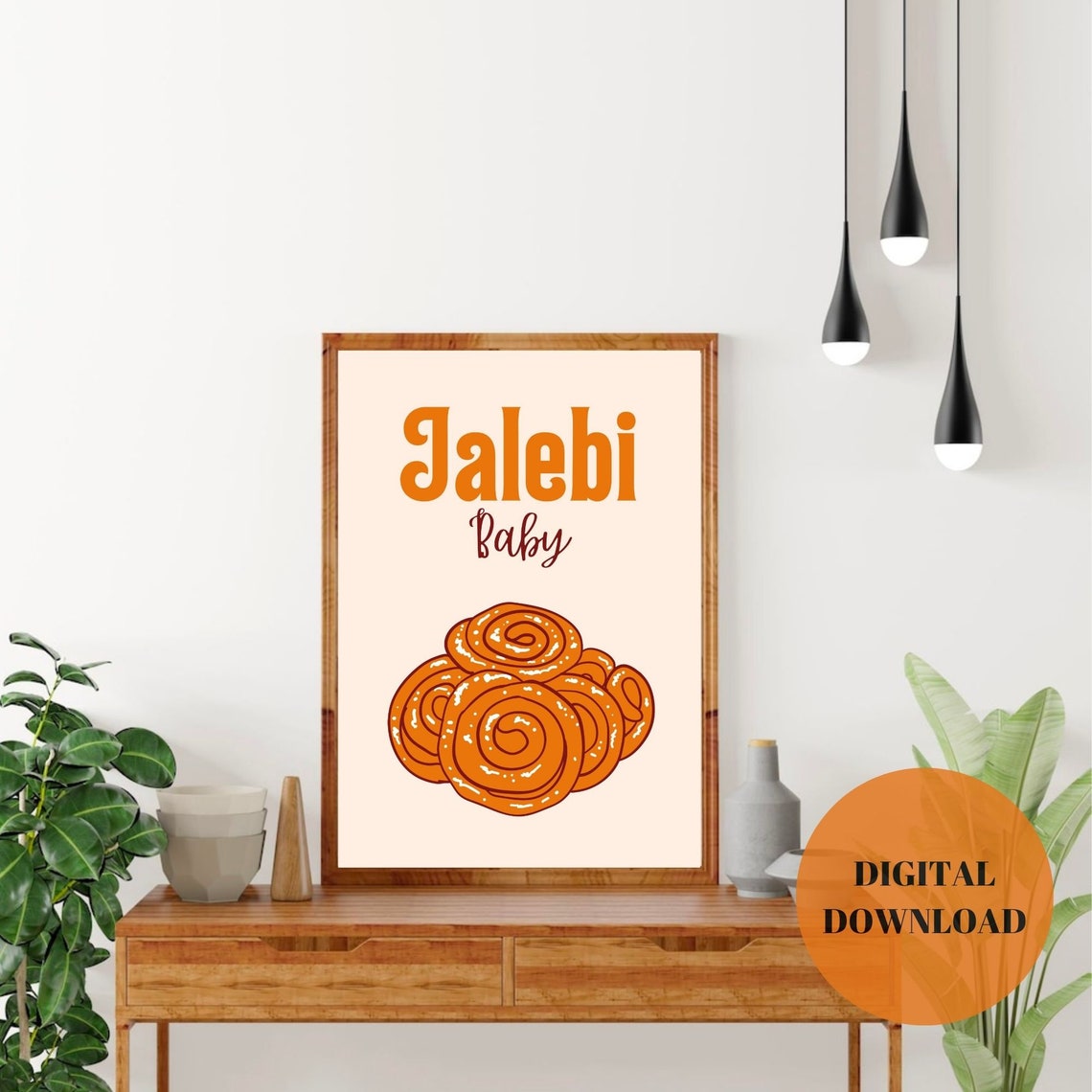 Jalebi Baby Print, Jalebi Print, Jalebi Wall Art, Jalebi Baby, Kitchen ...