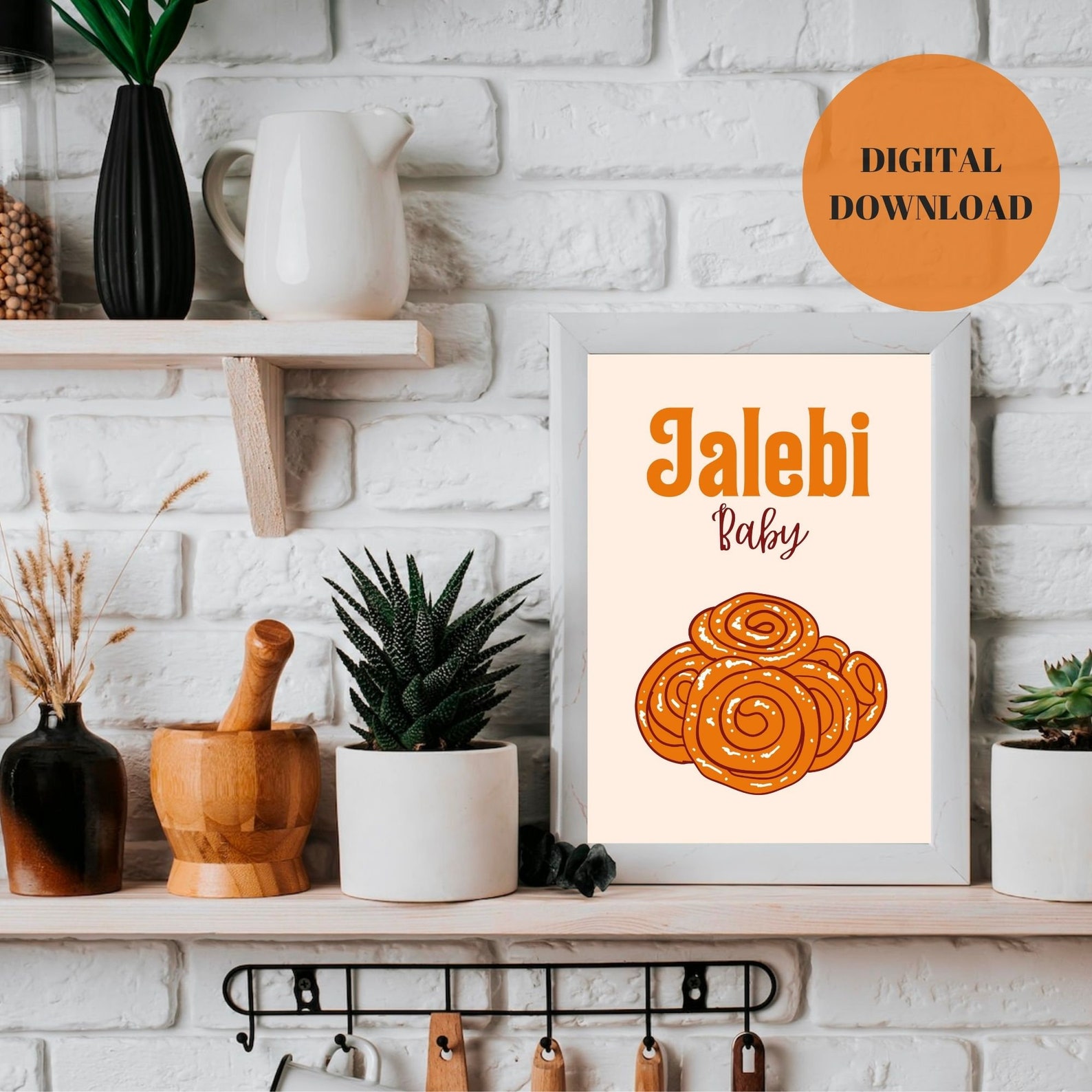 Jalebi Baby Print, Jalebi Print, Jalebi Wall Art, Jalebi Baby, Kitchen ...