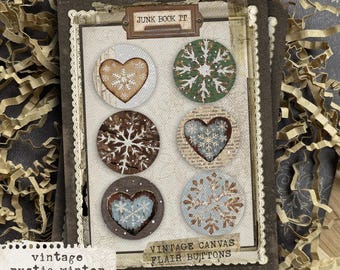 Vintage Rustic Winter, Winter Junk Journaling, Christmas Junk Journaling, Scrapbooking, Card Making,  Junk Journal, Rustic Christmas Journal