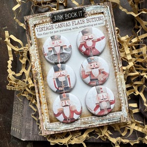 Quebra-nozes Vintage 1, Diário de Junk de Inverno, Diário de Junk de Natal, Scrapbooking, Criação de Cartões, Diário de Junk, Diário de Natal Rústico