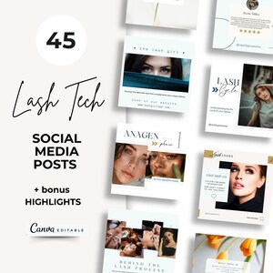 Mall för Instagram-inlägg för lyxig fransartist, Canva-mallar för fransstylist, varumärkesbyggande för Lash Tech-inlägg, Lash Tech-förlängning i Canva för sociala medier
