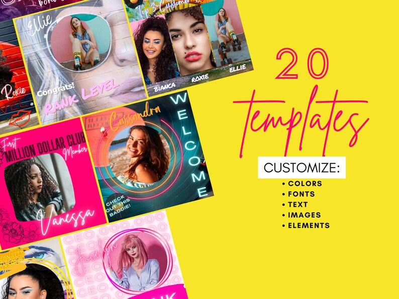 Social Media Shout Out Templates for Network Marketers Etsy