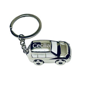 Personalized Car Keychain: Custom engraved SUV Gift accessory for New Driver and car lovers