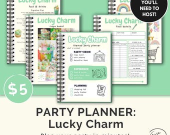 Lucky Charm Party Planner | Instant Download (PDF) | Party Guide