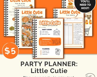 Little Cutie Baby Shower Planner – 15 Page Printable | Instant Download | 5 Dollar Party Guide