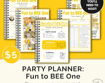 Fun to BEE One Party Planner | Instant Download (PDF) | Party Guide