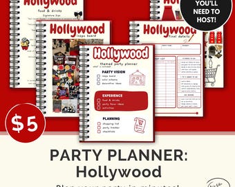 Hollywood  Party Planner | Red Carpet | Awards Night | Instant Download (PDF) | Party Guide