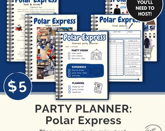 The Polar Express Party Planner – 15 Page Printable | Instant Download | 5 Dollar Party Guide