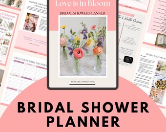 Love is in Bloom Bridal Shower Planner | Step by Step Guide