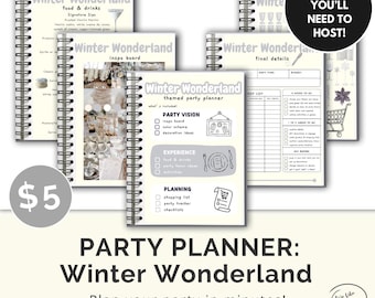 Winter Wonderland Party Planner | Instant Download (PDF) | Party Guide