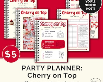 Cherry on Top Party Planner | Instant Download (PDF) | Party Guide