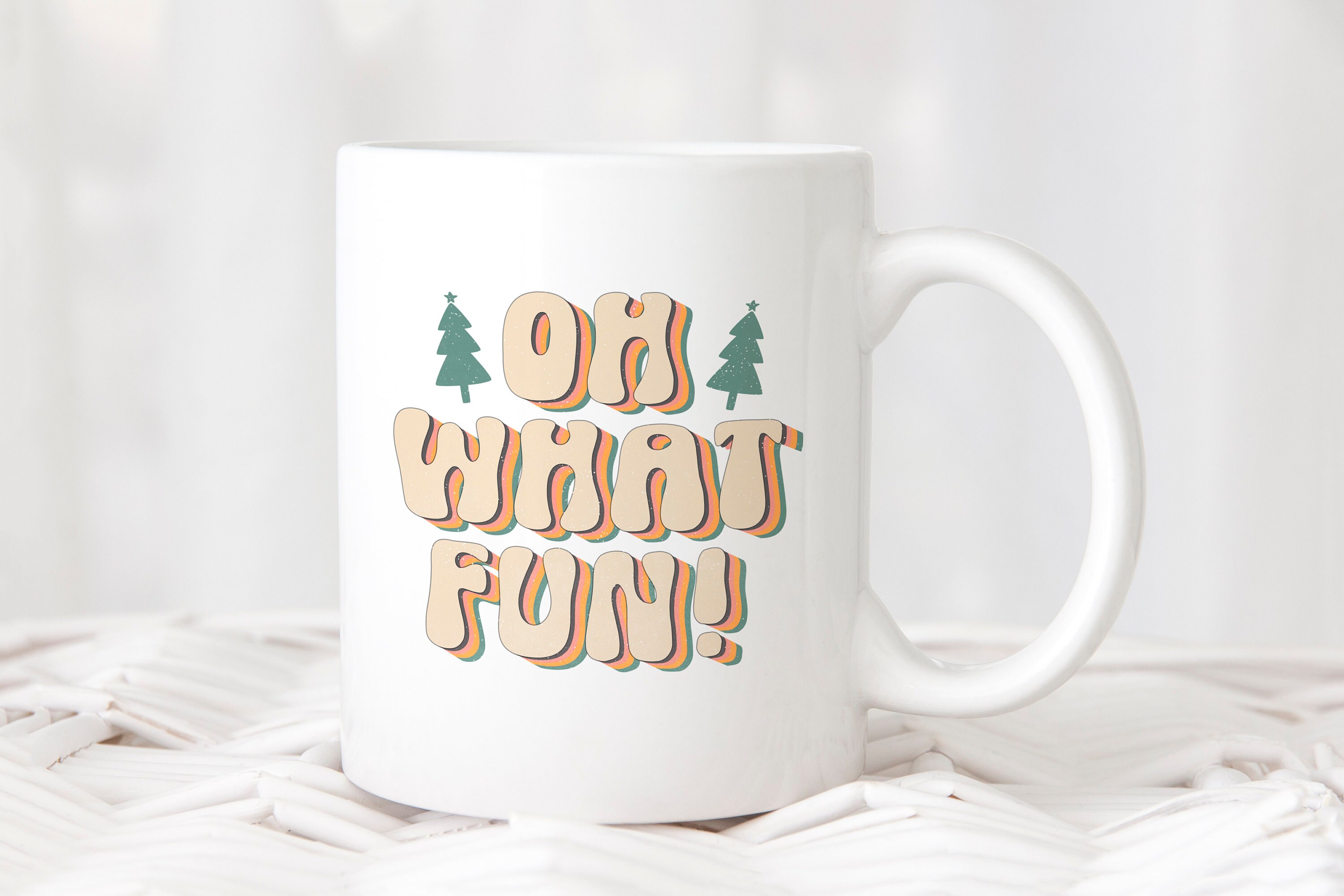 Oh What Fun Png Christmas Clipart Holiday Png Retro - Etsy