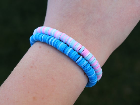 Pink and blue bracelets deals