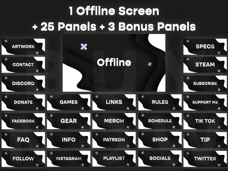 Streaming Layout Minimal CLEAN & MINIMAL Stream Package | Twitch Overlay | Streaming and Gaming ...
