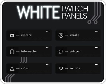 PREMIUM 4K WHITE PANELS | Aesthetic Panels for Live Streaming | Transparent & Easy To Use |