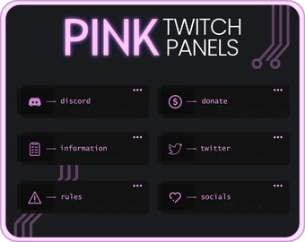 PREMIUM 4k PINK PANELS | Aesthetic Panels for Live Streaming | Transparent & Easy To Use |