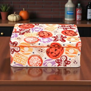 Emma Bridgewater Spooky Halloween Biscuit Tin, Vintage Style Kitchen Storage