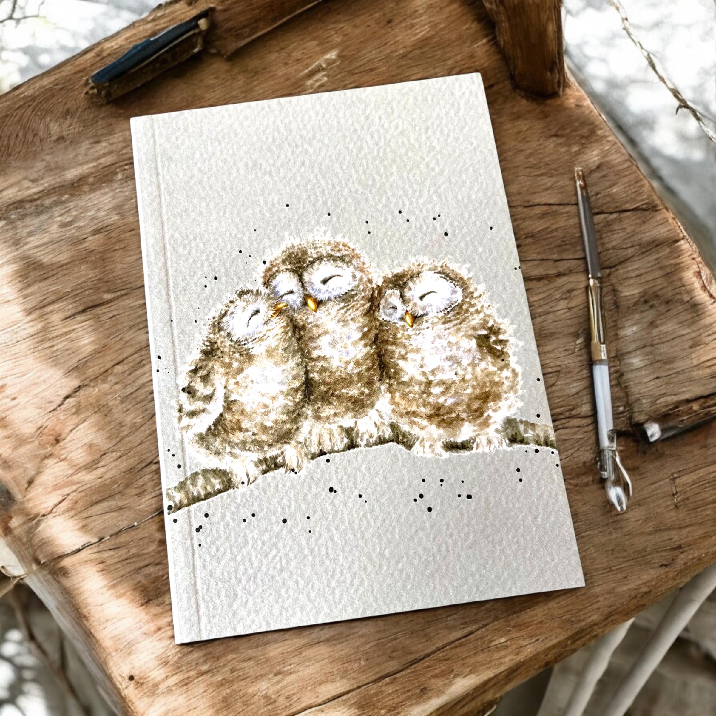 Wrendale Owl Notebook: A6 Lined Stationary - 'Owlettes' Design