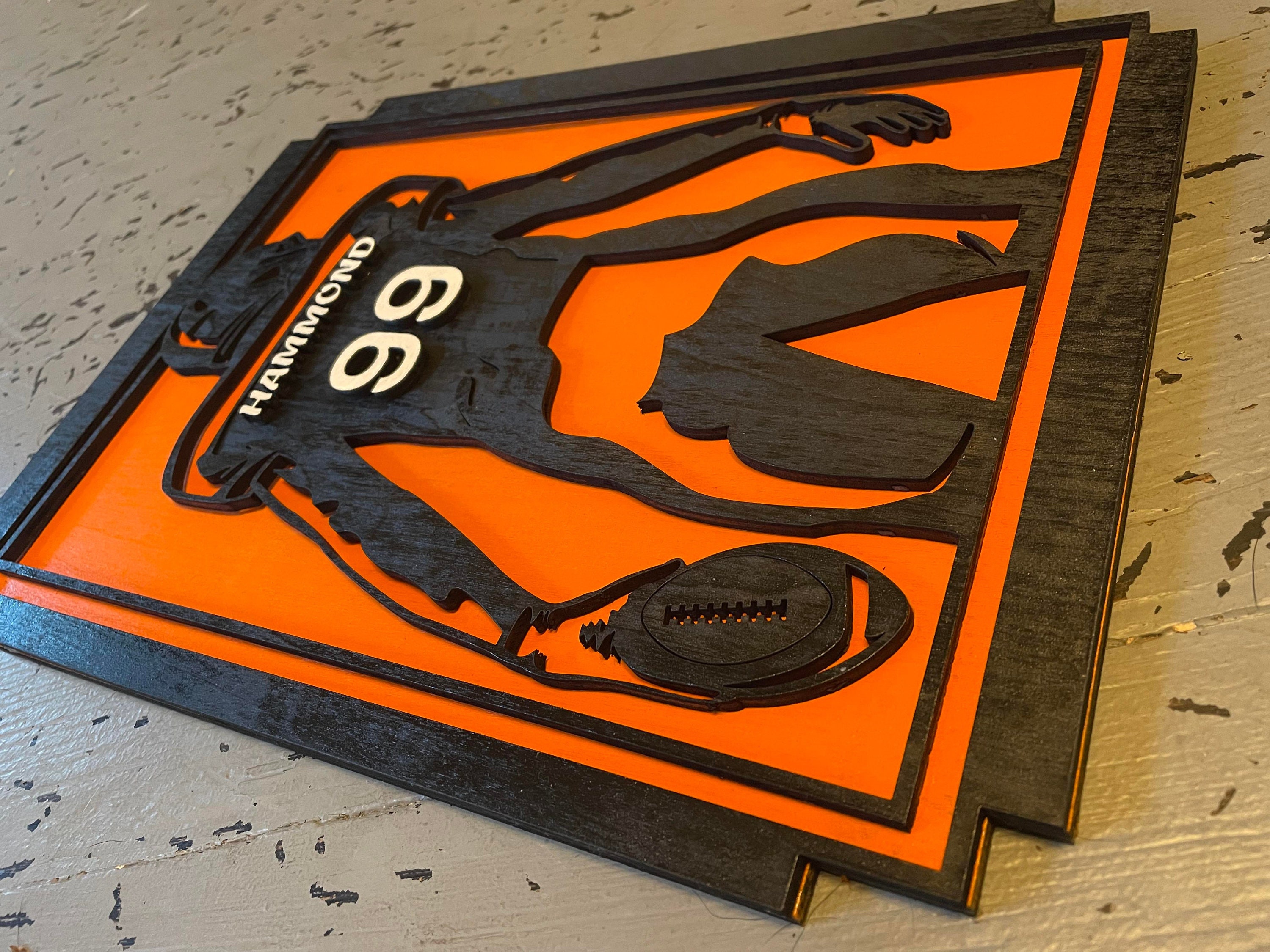 Customizable Football Singage Football Custom Football Player Football