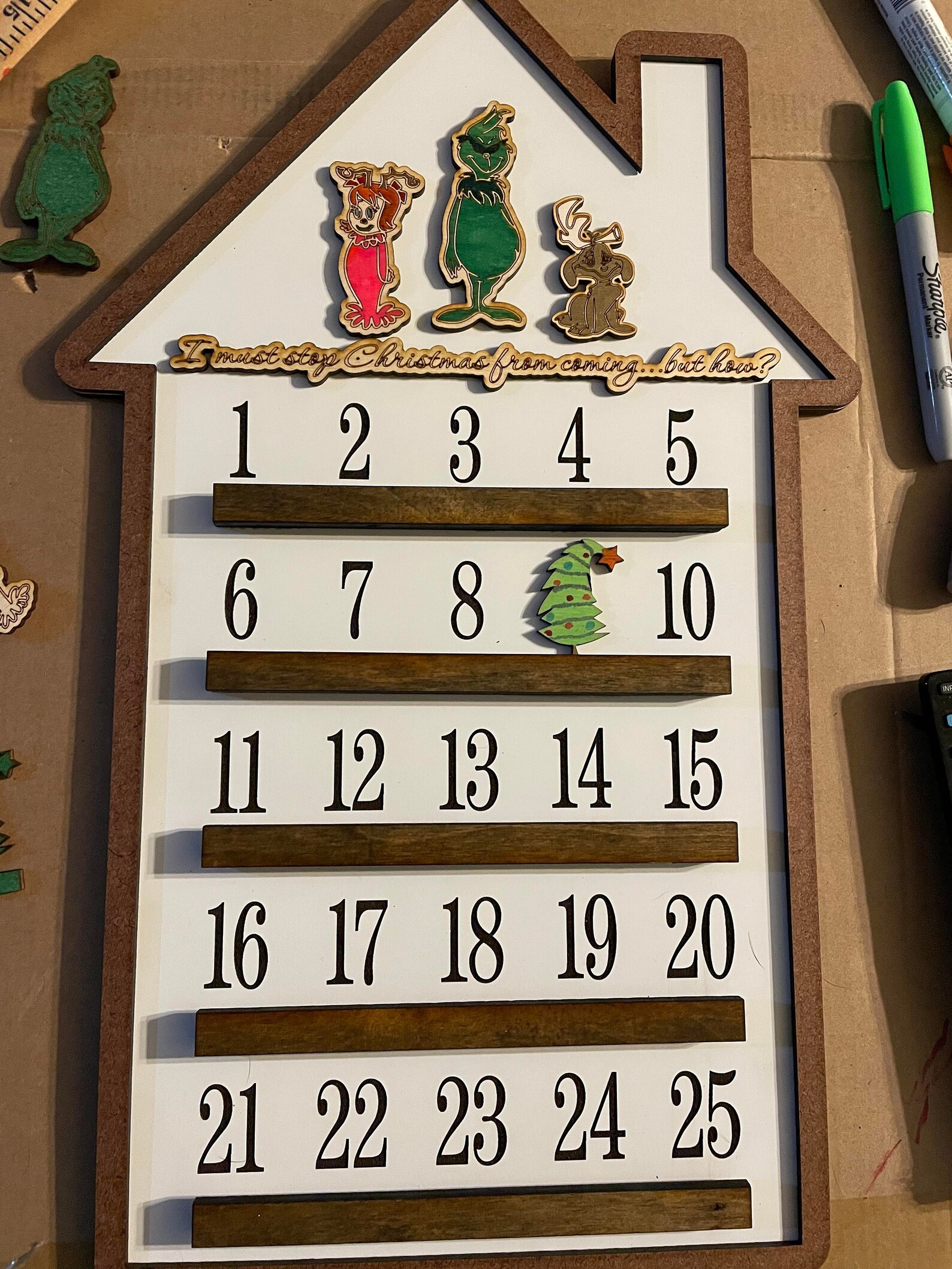 Grinch Christmas Countdown Grinch Advent Calendar Grinch Christmas
