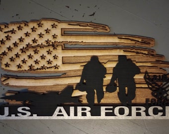 US Airforce gift ~ Airforce Decor ~ Airforce Sign ~ Airforce Sign ~ Flag and Airforce Decor ~