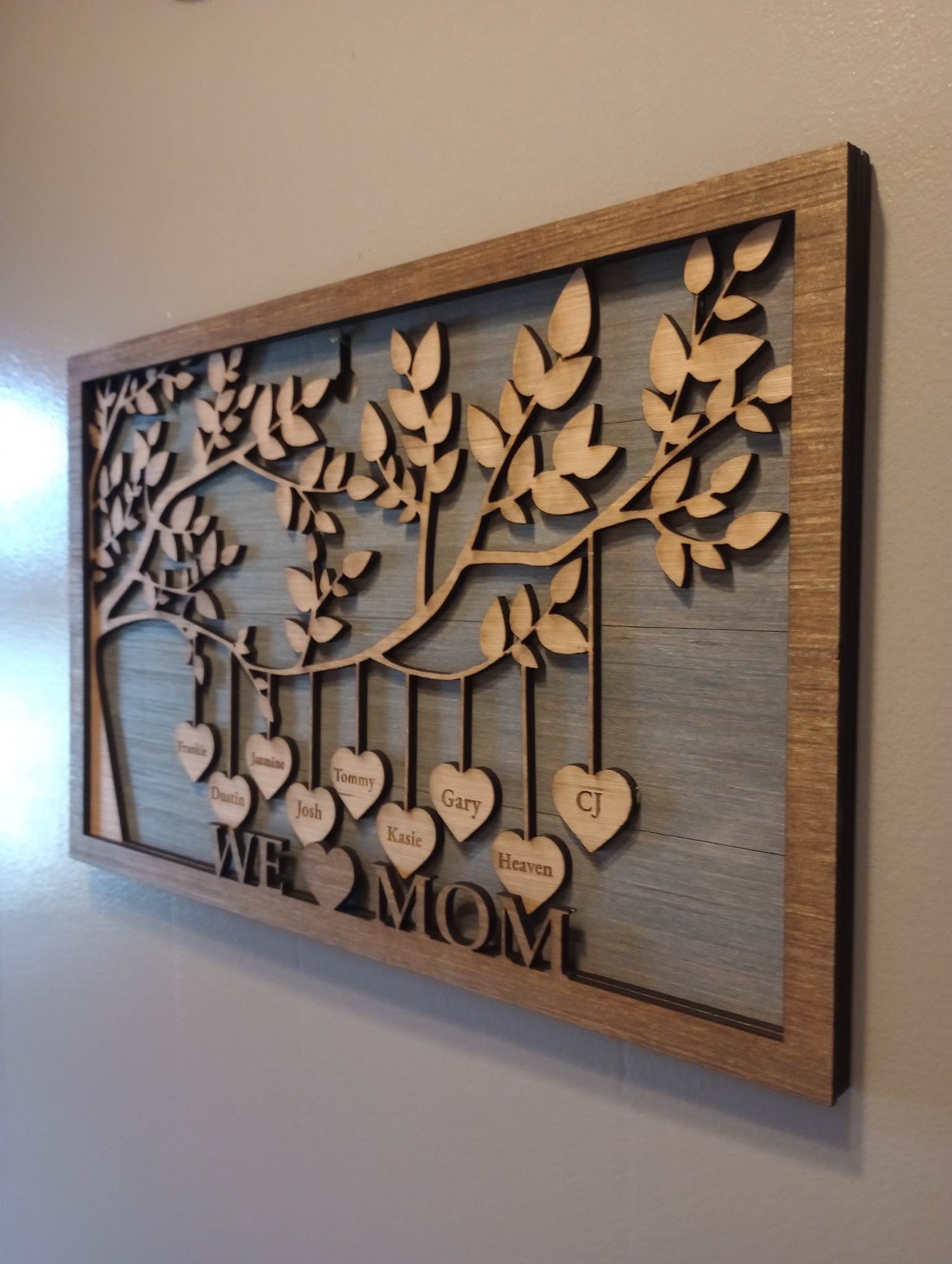 Family Tree Sign ~ Custom Family Tree ~ Family Tree With up to 11 Names ...