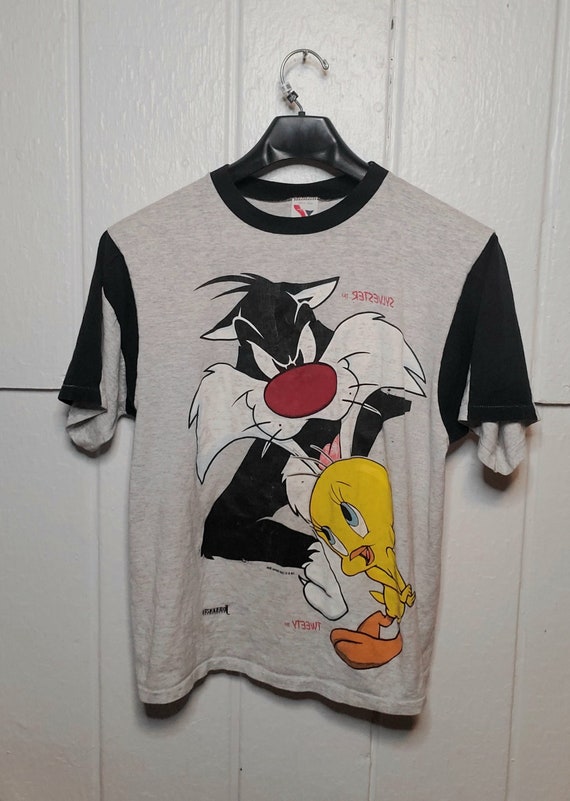 Vintage 1993 Single Stitch Sylvester and Tweety Carto… - Gem