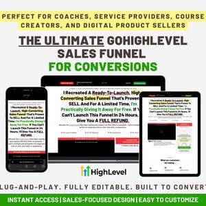 GoHighLevel Sales Funnel Template: High-Conversion Website Design