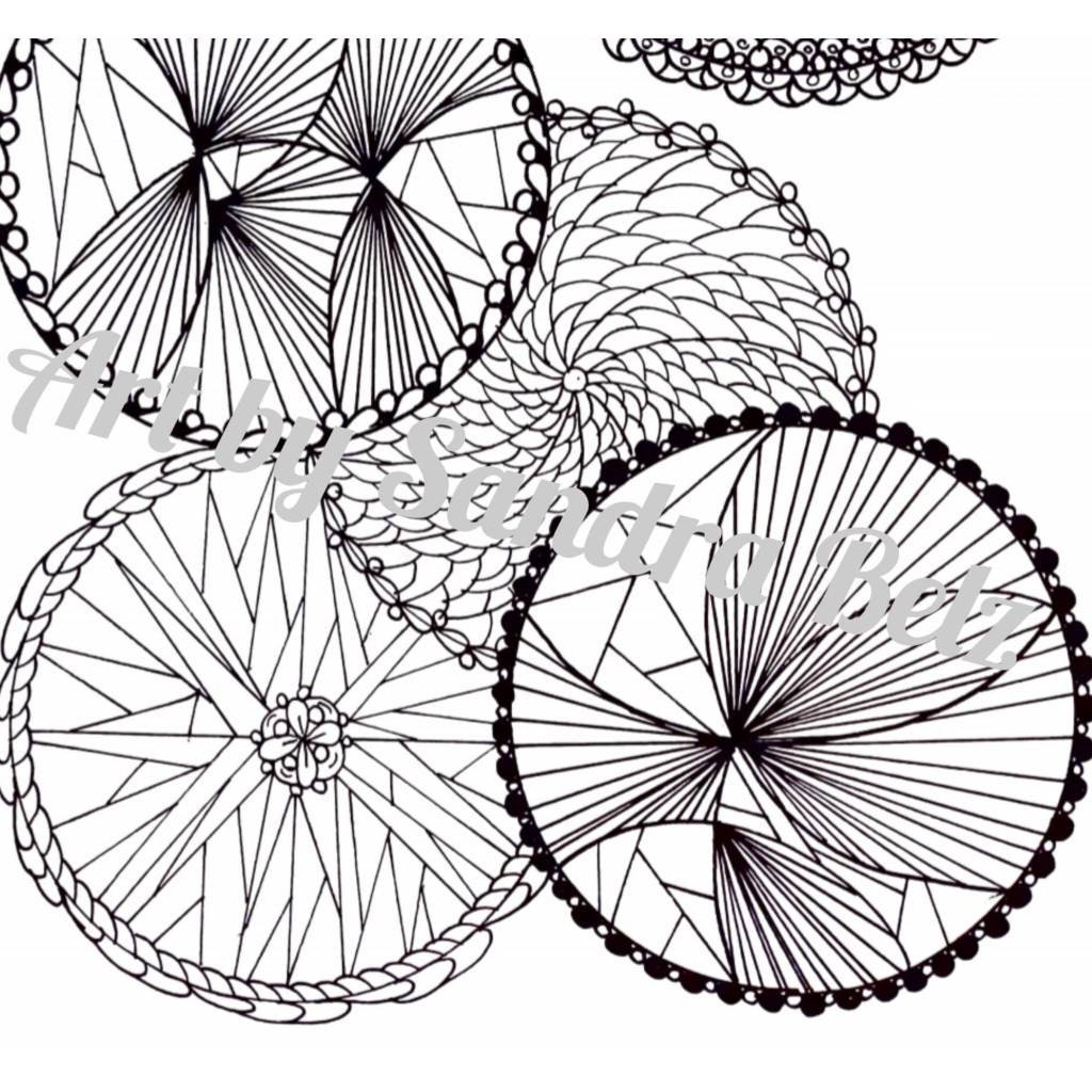 Mandala Coloring Page No. 8, Digital Download - Etsy