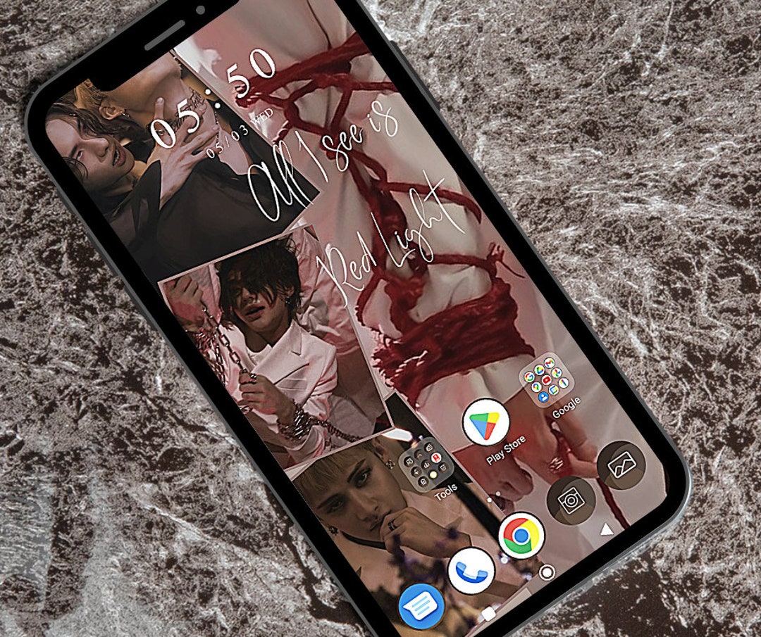 Stray Kids Red Light Phone Wallpaper Etsy