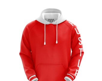 Men's Red Hustle Hoodie Sweater
